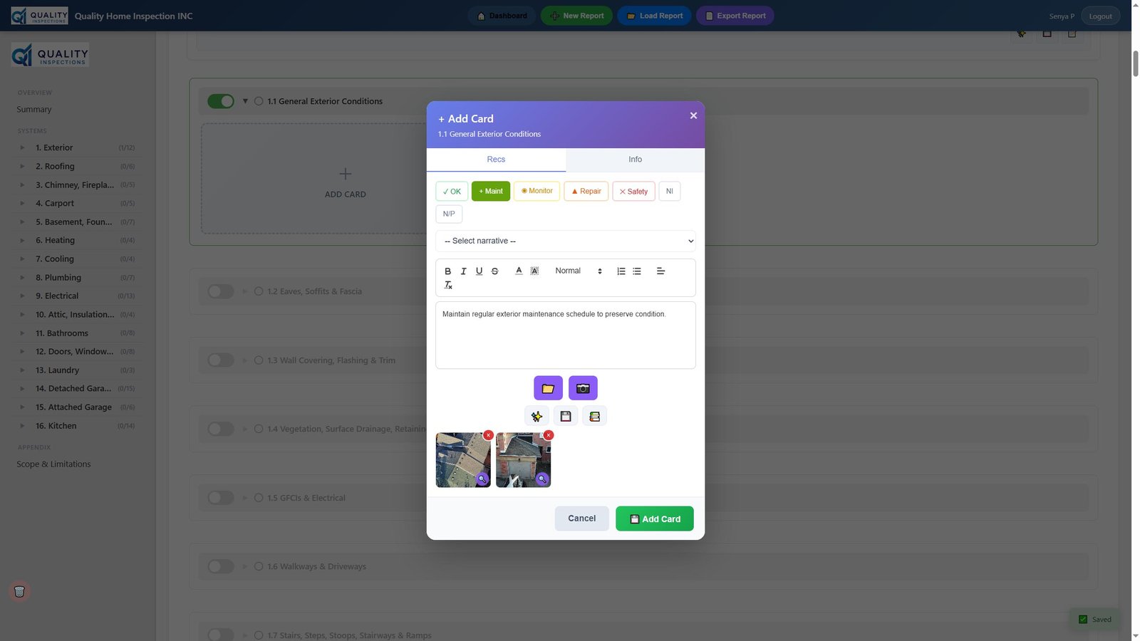 Report Builder - Main View