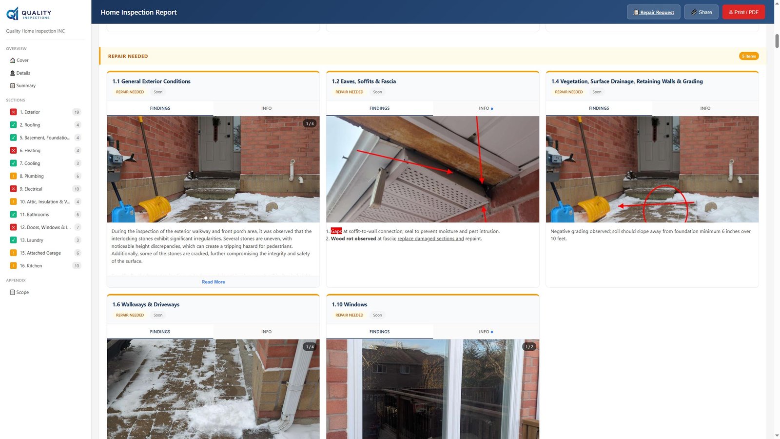 Client View - Report